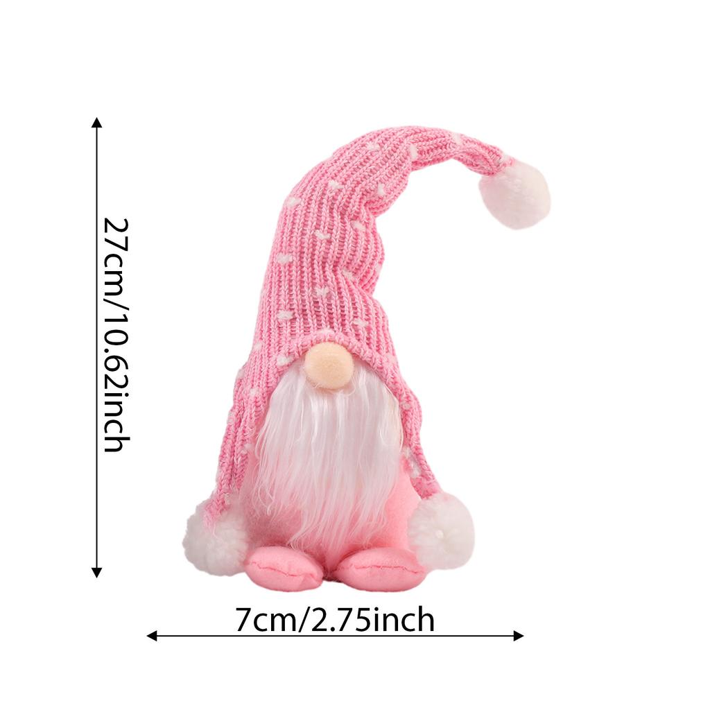 New Rudolf White Bearded Faceless Doll Christmas Doll Forest Man Knitted Hat Sitting Doll Christmas gift for kids friend 2025