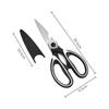 Stainless Steel Multifunctional Kitchen Scissors Chicken Bone Scissors Cut Vegetables Barbecue Scissors Multi-purpose Tool