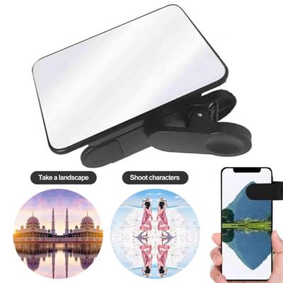Univerzálne zrkadlo na odraz fotoaparátu smartfónu Jednoduchý klip Kompaktná veľkosť Inštalácia telefónu Mobilný reflektor Selfie klip