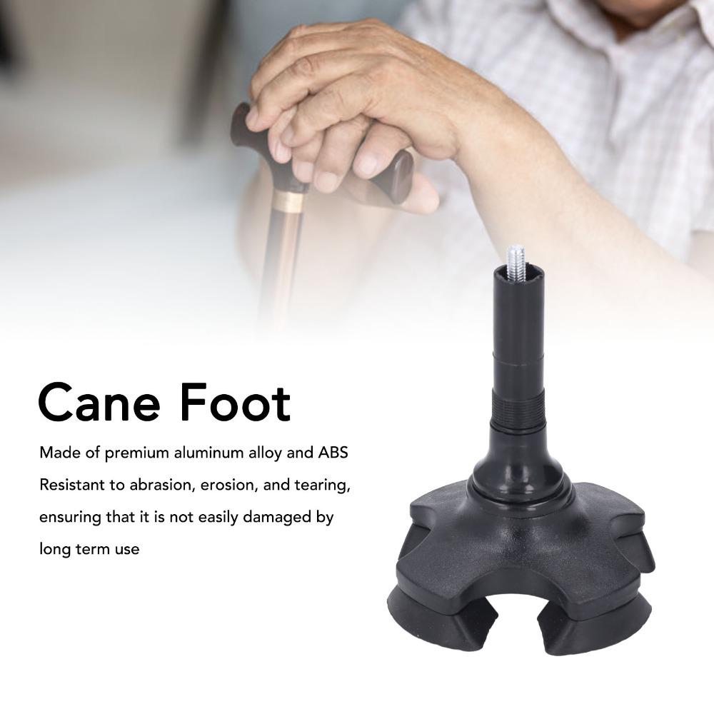 Lightweight Walking Cane Base Shock Absorption Crutch Tip Durable Trekking Pole Tips  Elderly
