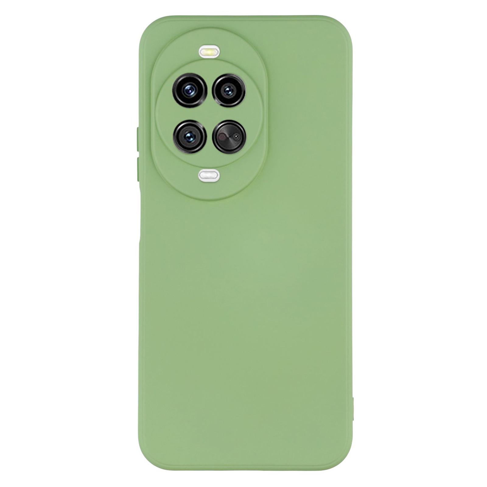 

For Huawei nova 14 Ultra 5G Case TPU Back Soft Anti-Scratch Fiber Lining Phone Cover Matcha Green