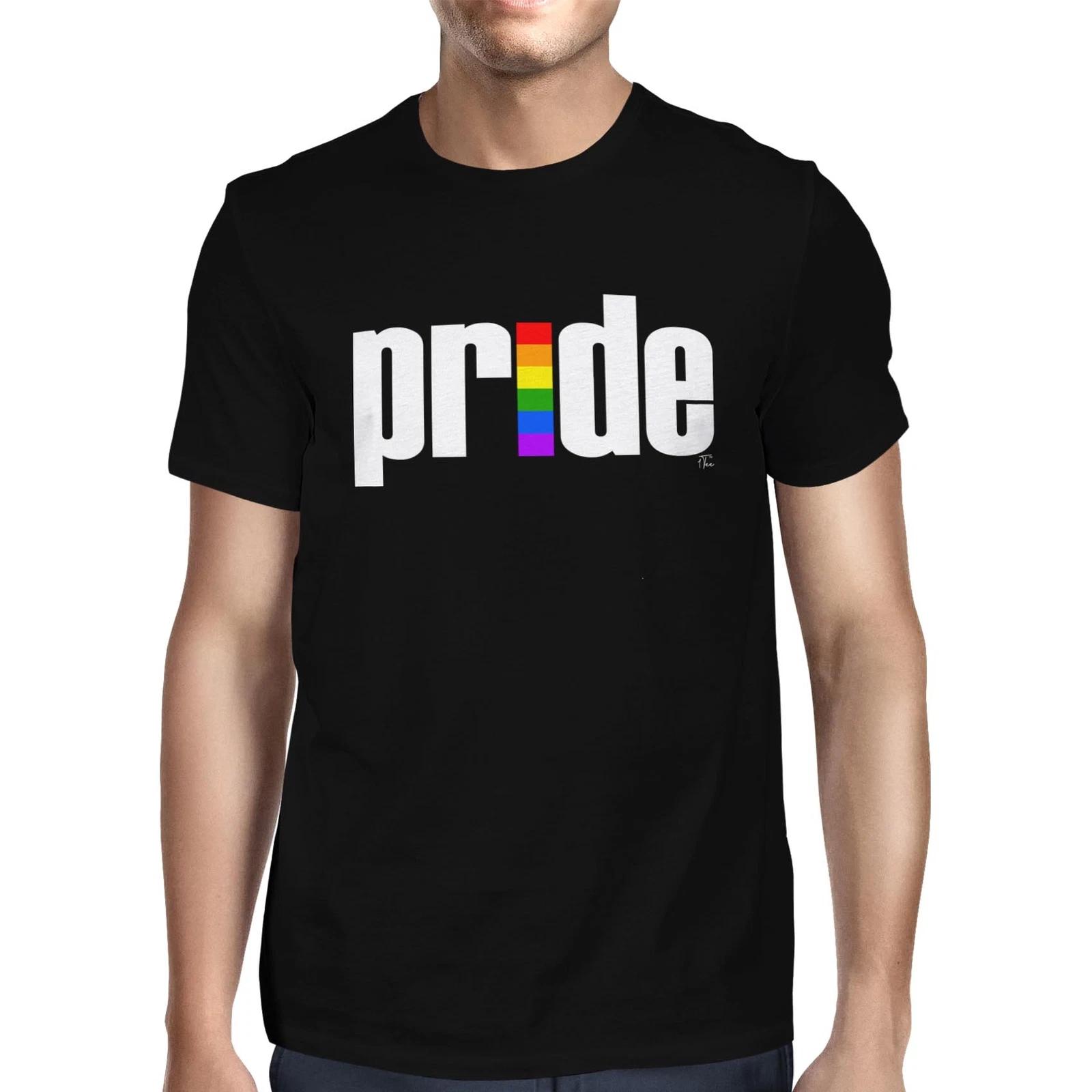 1Tee Mens Rainbow Pride Statement T-Shirt XL