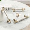 Modern Ceramic Cabinet Door Handles Minimalist Gold Silver Drawer Handle Multifunctional Light Luxury Furniture Handles