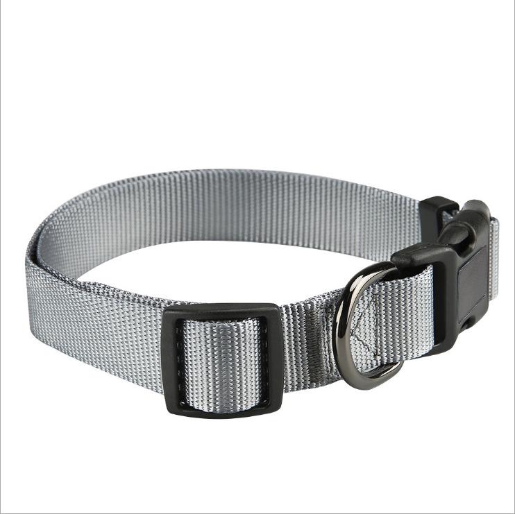 

Solid Color Nylon Dog Collar - Comfortable Outdoor Pet Neckwear Small