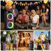 Karaoke Machine, Dual 8" Subwoofer Big Bluetooth Speaker with 500W Peak Power, PA System with DJ Light, Rolling Wheels and Trolley