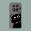 Black Cats Cute cat Hello Phone Case for Xiaomi Redmi 14C 12C 10C 13C 4G Redmi Note 14 13 12 11 10 Pro Plus 5G 12S 9S Soft Cover