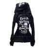 226 Y2K Womens Gothic Cross Leopard Print Hooded Zip Sweatshirt Retro Streetwear