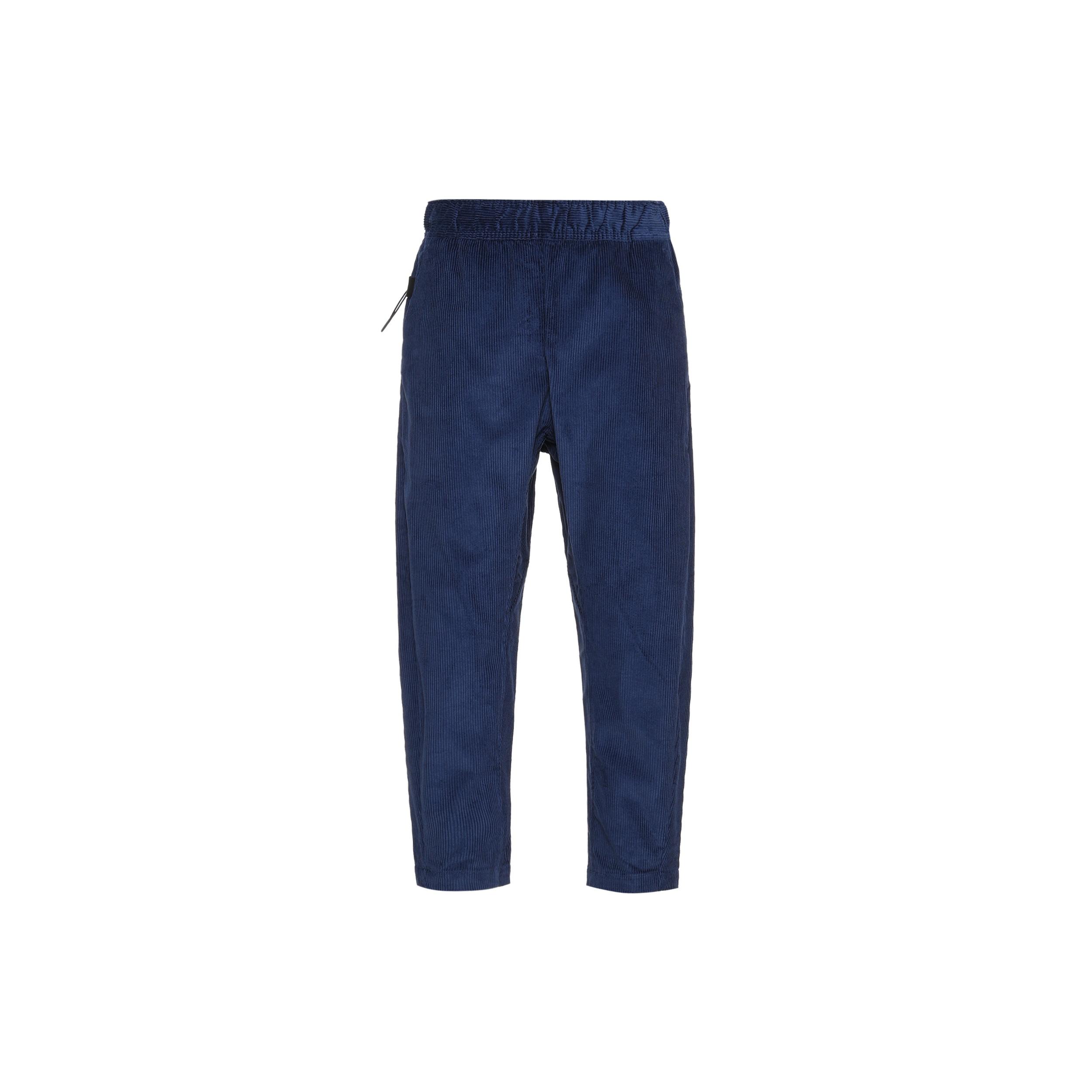 Men s Nike Solid Color Corduroy Cone Cropped Casual Pants/Trousers Navy Blue DO2324-410 S