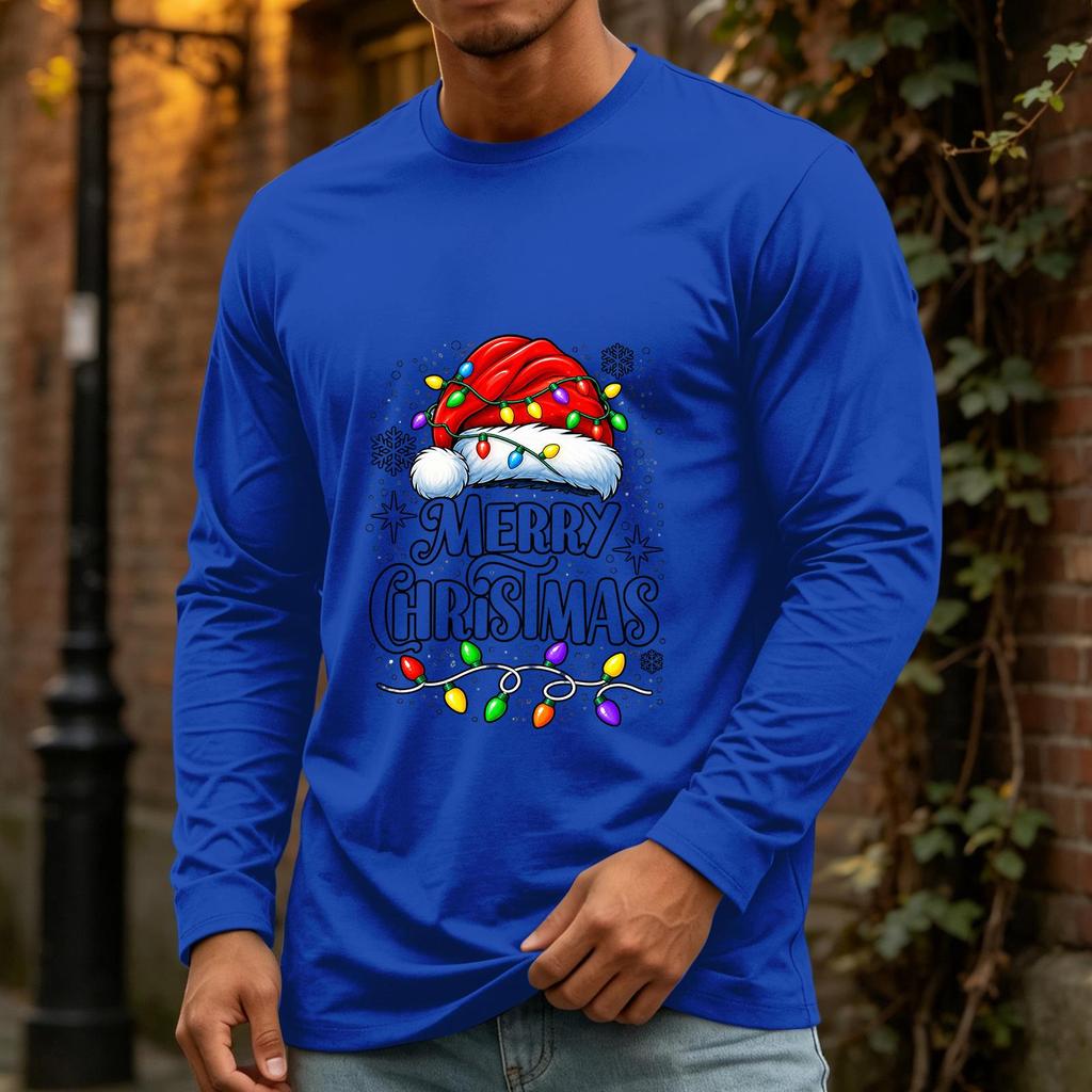 Men's Christmas Casual Long Sleeve Neck Top