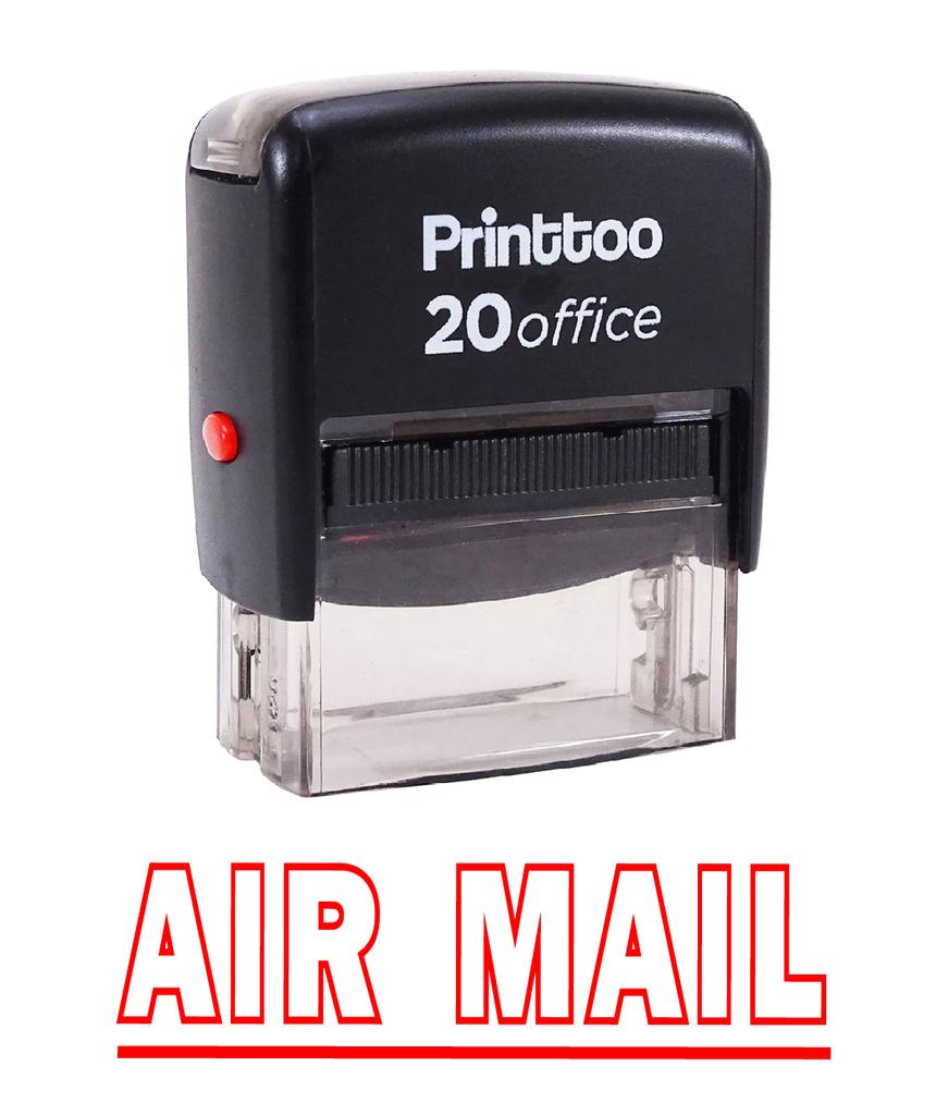 Printtoo AIR MAIL Self Inking Rubber Stamp Office Stationary Custom Stamp -