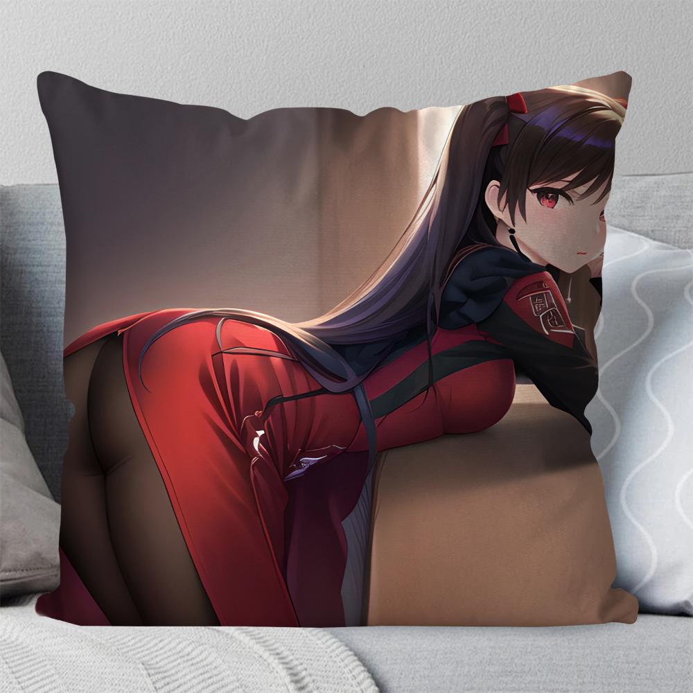 1Pc Tohsaka Rin Japanese Adventure Game Fate Pillow Case Square Pillow Bedroom Sofa Leisurecar Living Room Home Decoration 40X40