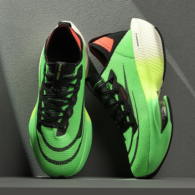Marathon Air Cushion Men Sports Running Shoes Breathable Lightweight Women's Comfortable Athletic Nonskid Carbon Plate Sneakers