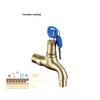 Anti-theft faucet 4 points Garden Balcony Water Tap Plastic Water Hose Quick Connector Single Cooled Watering Fittings Tool