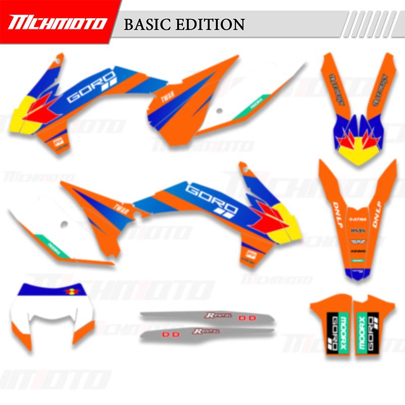 MCHMFG Full Set Graphics Decal Stickers Kits For KTM EXC EXC-F 125 250 300 350 450 2014 2015 2016 SX SXF 2013 2014 2015