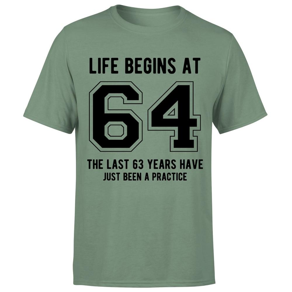 Life Begins At 64th Birthday Gift Unisexs TShirt Gift For Him