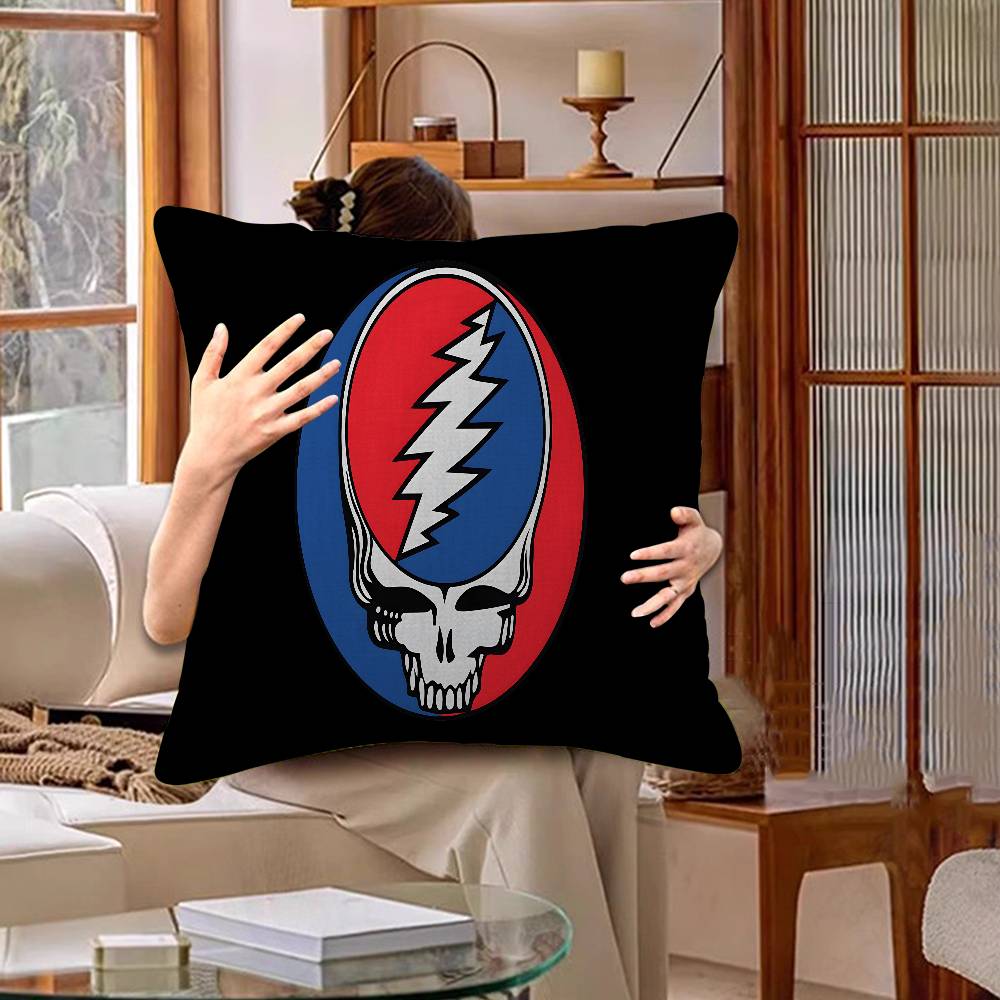 Rock Band G-Grateful-Dead Music Pillow Anime Pillow Sofa Bed Head Pillow Cover Cushion Cover 45X45 Cm Fashion