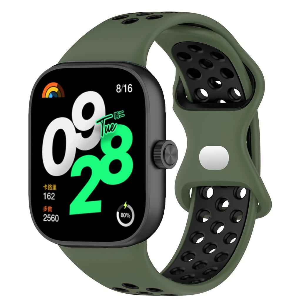 Sports Silicone Strap for Redmi Watch 4 5 6 Band Accessories Replacement Breathable Bracelet Smartwatch Xiaomi Band 8 9 Pro Belt