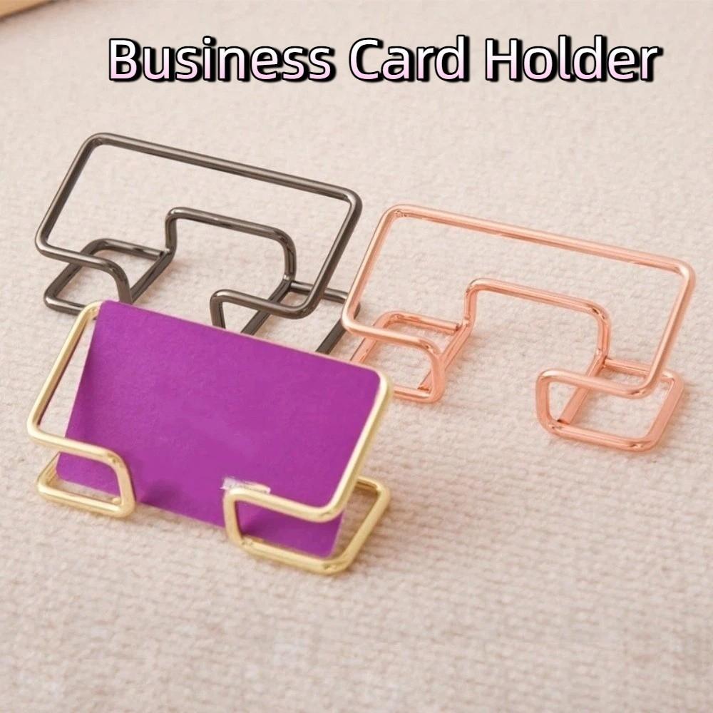 Metal Card Display Holder Rustproof Card Organizer Desk Bracket Card Display Stand  Home Office