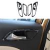 For Benz B-Class 2012- Black Wood Grain Interior Door Handle Frame Trim 4PCS
