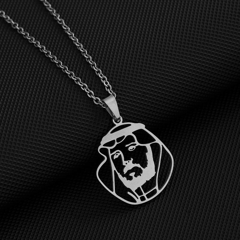 

Ожерелье с подвеской в виде герба Саудовской Аравии для пар из нержавеющей стали - модные украшения в этническом стиле унисекс