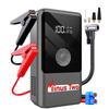 Latest Model High-Capacity Car Emergency Jump Starter with Built-in Tire Inflator, Portable Wireless Electric Air Pump