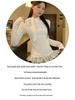 Autumn/Winter Pure Desire Spicy Lace Long Sleeve Women's Slimming Top