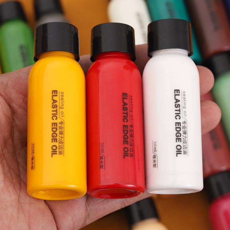 24 Colors Professional Leather Edge Paint Oil Dye Edge Dressing Color Coats Leather Finish Supplies DIY Craft Leather Shoe Edges
