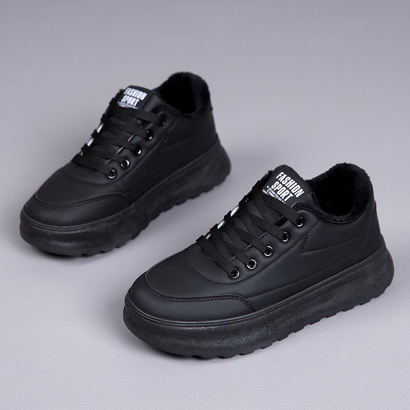 [] Winter velvet cotton shoes thickened snow cotton thick baseplate shoes warm versatile non-slip casual shoes