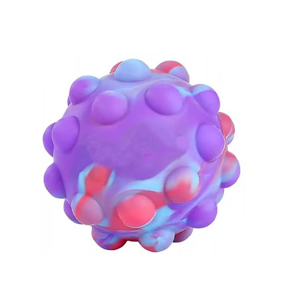 Bubble Stress Ball Food Grade Silicone Squeeze Ball Fidget Toy Anxiety Reduction Decompression Ball Sensory Toy фиолетовый