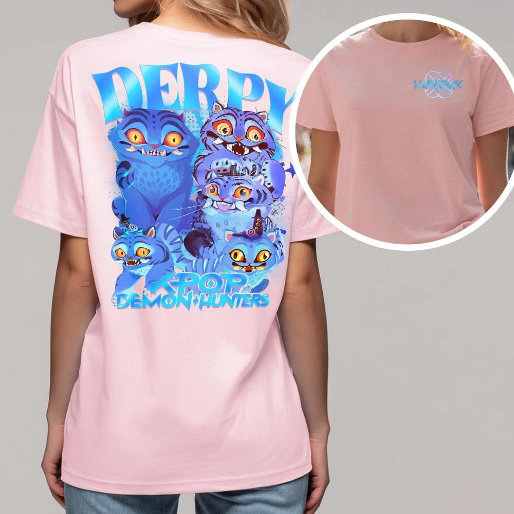 

Funny Demon Hunters Tiger Sweatshirt Demon Hunter Tiger Merch Kpop Movie Shirt Hunters Tiger Tee Cute Animal Gift Gift For Her 3XL