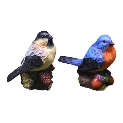 Miniature Bird Figurines Mini Ornaments Handicrafts Bird Model Toys Bird Statues for Park Desk Dollhouse Potted Plant Bedroom