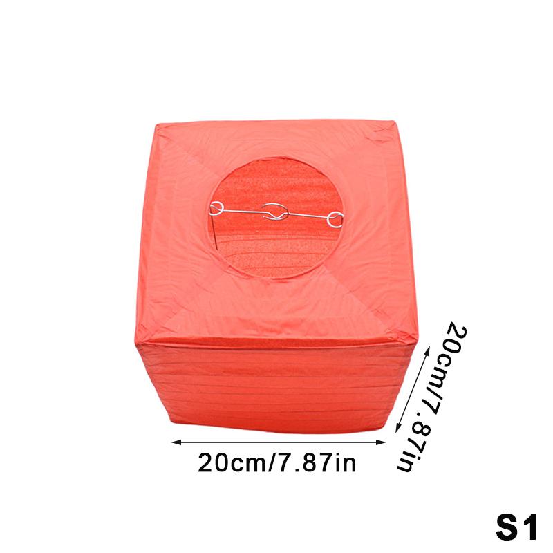 Hand-Painted Square Paper Lanterns Diy Foldable Hanging Decor Without Candles For Indoor/Outdoor Parties, Weddings, Home Garden