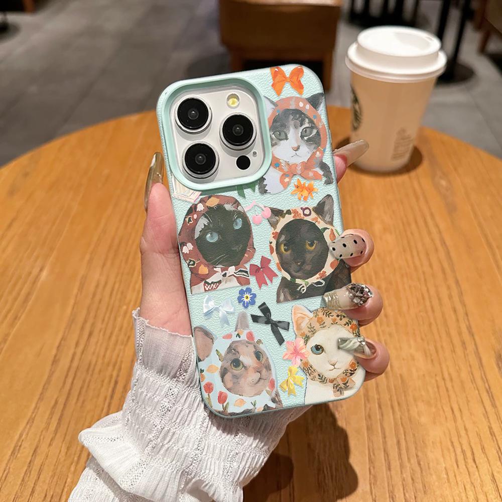 Funny Cat Phone Case For Iphone 17 17E 16E 15 Pro Max 12 14 11 16 13 Transparent Ultra-Thin Protective Shell Coque