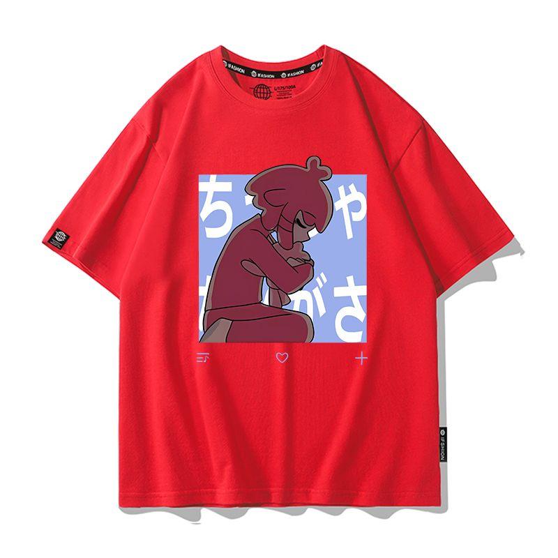 2026 New Anime Kasane Teto Cosplay Printed Short Sleeves TShirt Casual Tee Fashion Shirts Versatile in Summer Birthday Gifts