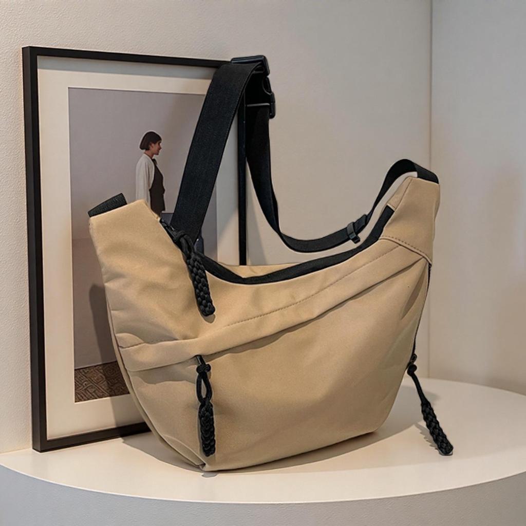 Women's Casual Lightweight Crossbody Bag - Versatile, Large Capacity Dumpling Design for College Students