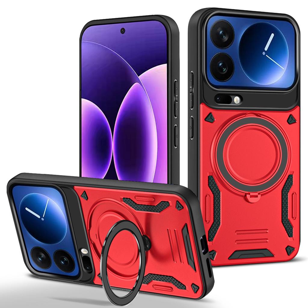 For Xiaomi 17 Pro Magnetic Case Shockproof TPU + PC Phone Back Cover with Kickstand