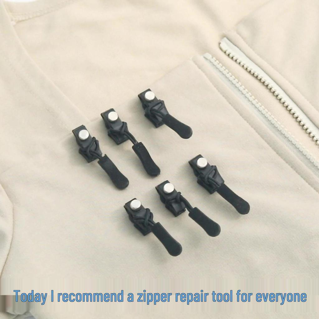 Universeller Metall-Reißverschluss-Reparatur-Ersatz für Rucksäcke, Jacken und Kleidung - Werkzeugloser abnehmbarer Reißverschlusskopf