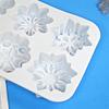 3D Cake Molds Snowflake Shaped Cake Decorating Molds Soap Moulds Desset Molds Suitable for Hand-Making Soap Dessert