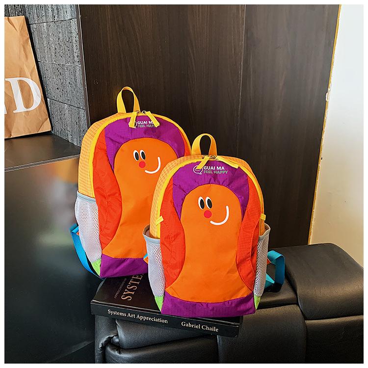 Schoolbag Dopamine Contrast Light Backpack Parent-child Sports Outdoor Mountaineering Bag Fashion Large Capacity Lightweight School Bag