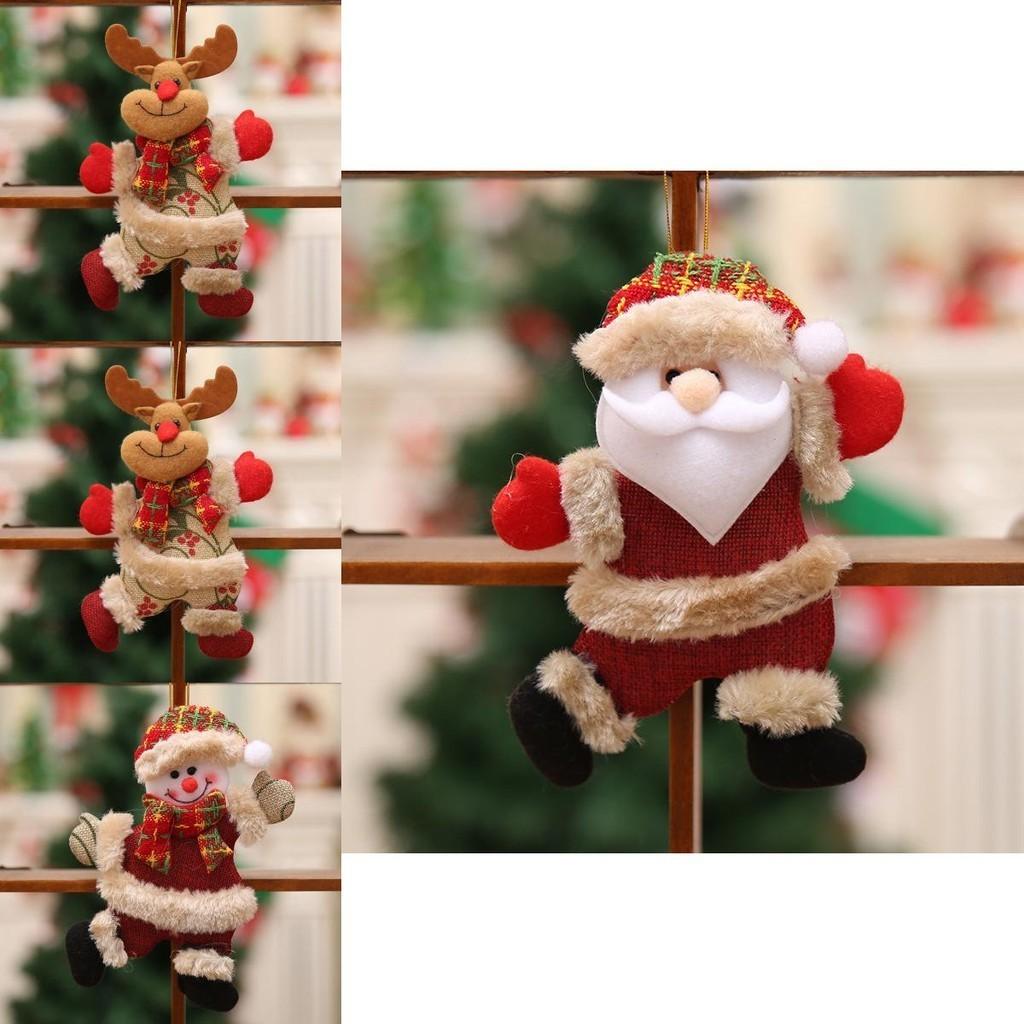 Rozkošní plyšoví panenky Santa Clause, sněhuláka, losa a medvěda pro okouzlující sváteční dekorace