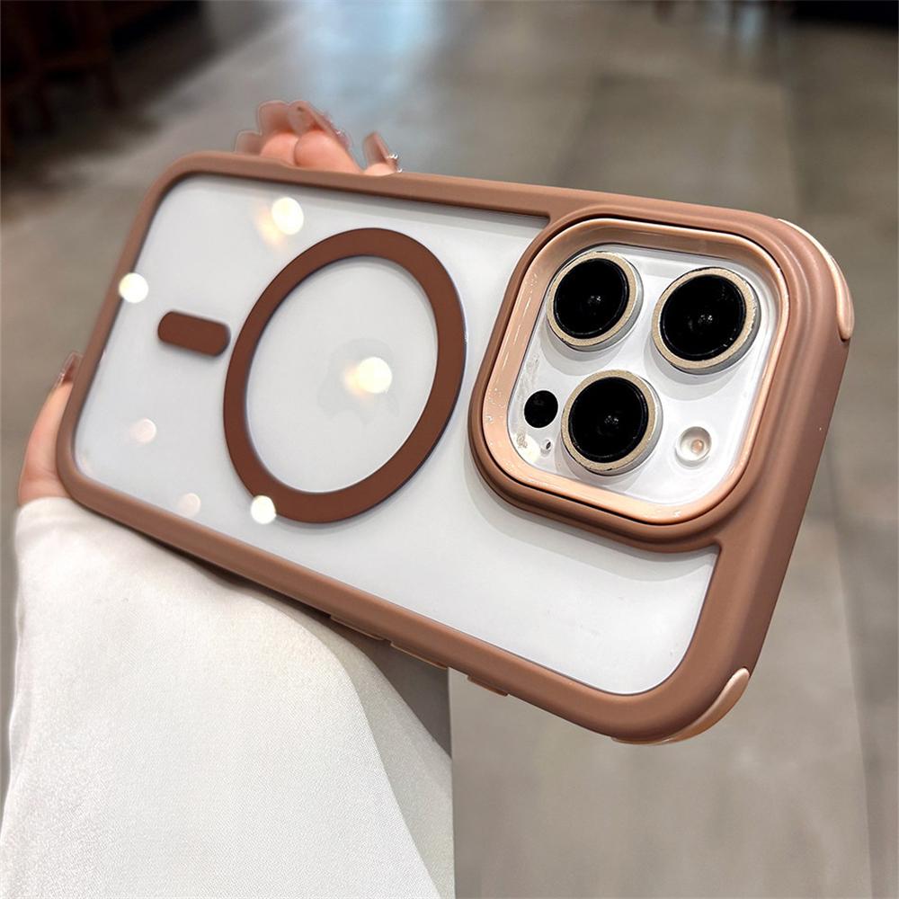 

Transparent Acrylic Hard Case For iPhone 17 Pro Max Air 16 Plus 15 14 13 12 For Magsafe Wireless Charging Clear Magnetic Cover iPhone 15