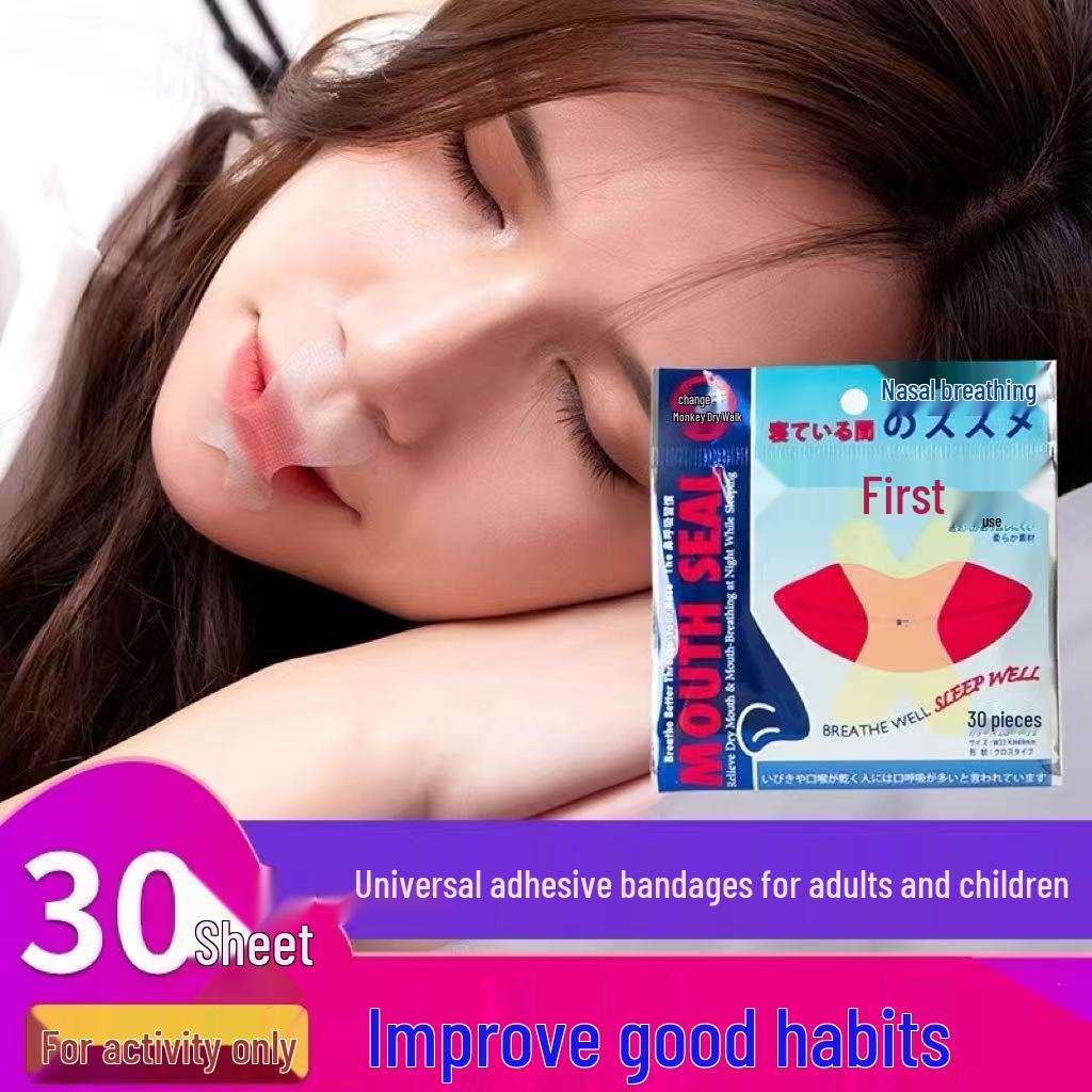 Mouth-Sealing Sleep Tape: Snoring and Mouth Breathing Corrector for Kids