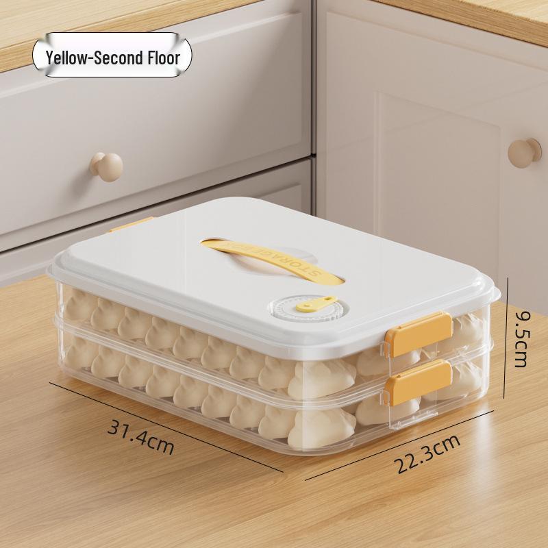 Teigtaschen-Aufbewahrungsschale: Gefriergeeigneter Behälter in Lebensmittelqualität für schnelles Einfrieren von Wontons und Knödeln