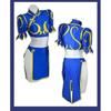 Street Fighte Chun-Li Cosplay Costumes Bule Swimsuit Cheongsam Party Fancy Dress for Womens