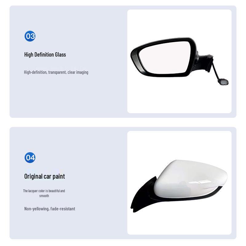 Kia K3 11-18 Rearview Mirror Assembly: Heated, Folding, Reflective with Lights