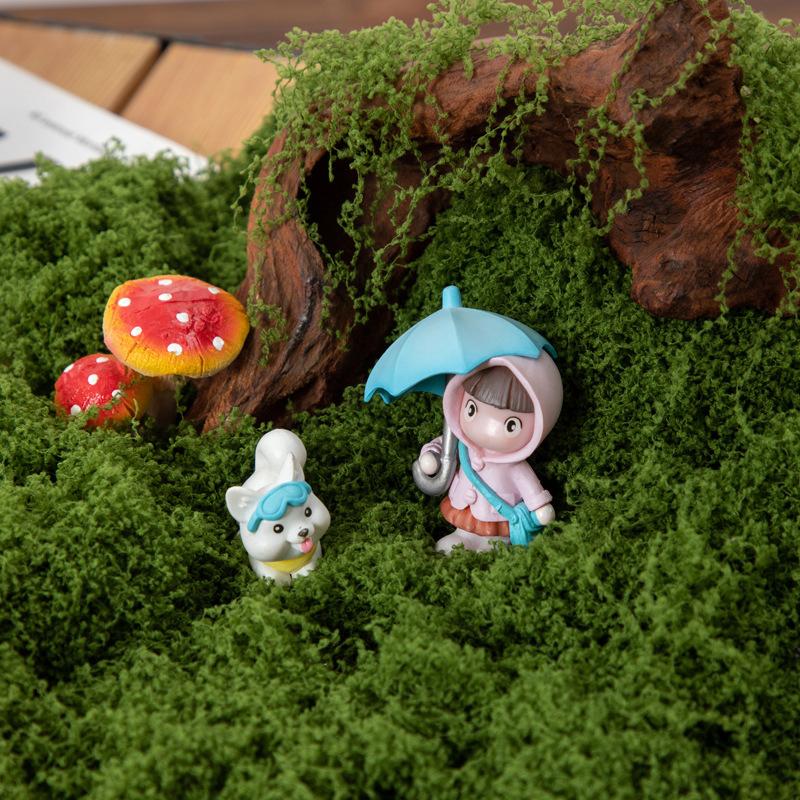 100G Fake Moss Diy Crafts Artificial Moss Faux Green Plants Home Room Garden Decoration Mini Landscape Fake Grass