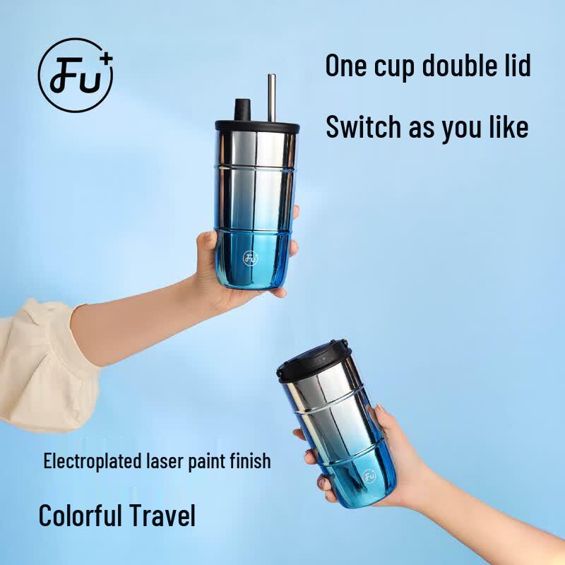 FUGURNG BESTJOY FU+ Modern Series Oil Drum Style Insulated Bottle 490ml