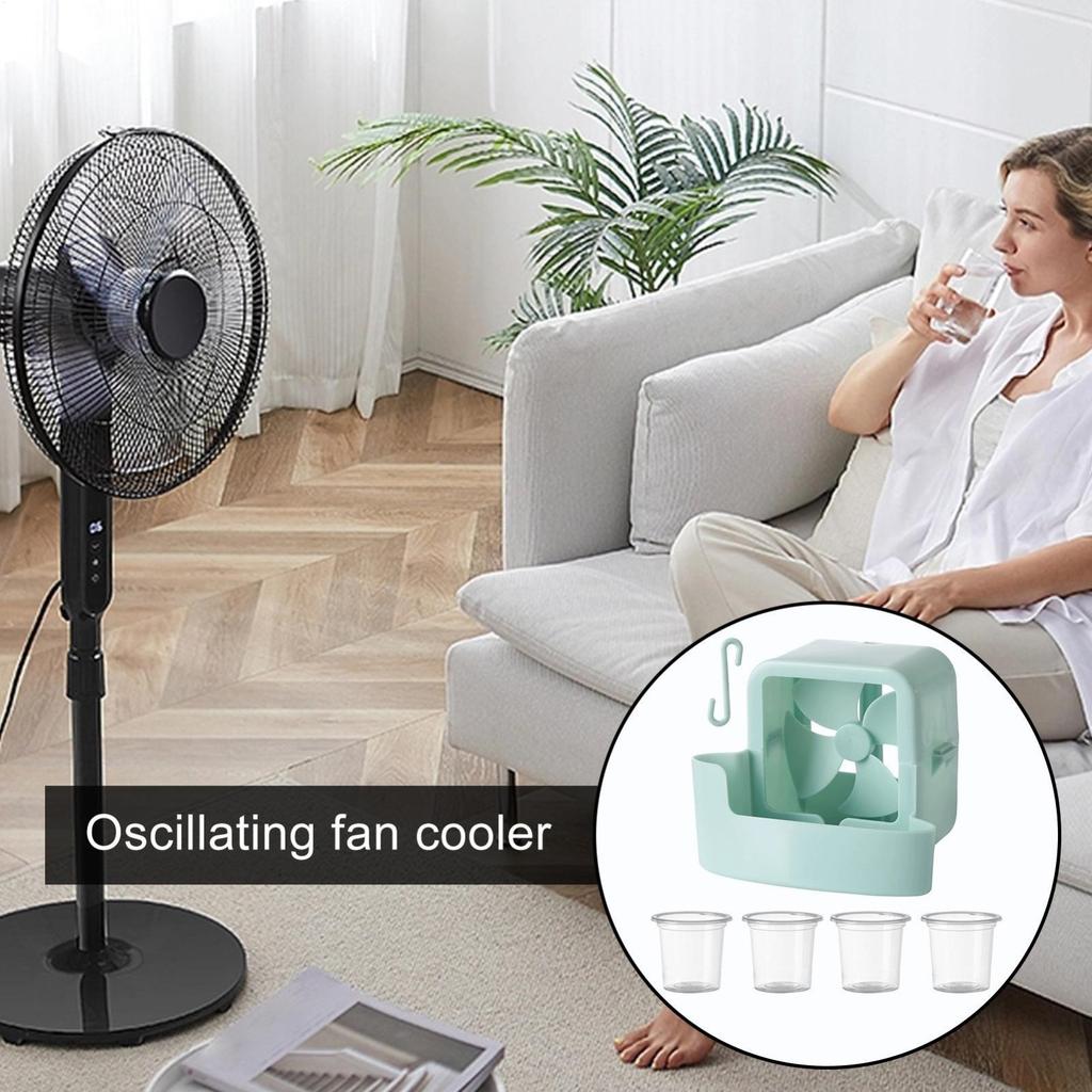 Fan Mist Coolings Adapter Floor Cooler, Punch, Cooler Household Hanging Ice Coolings Artifacts Room Indoor Floor Desktop Can Hold Ice Box Accessories