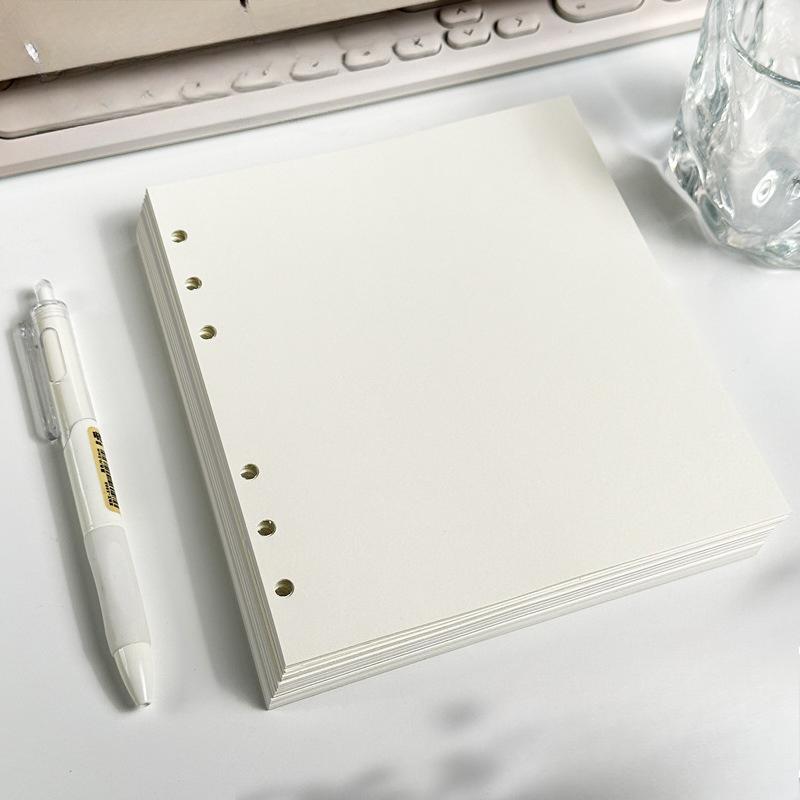 A7 Square Loose Leaf Notebook Refill Spiral Binder Inner Page Grid Blank Line Diary Agenda PlannerSchool Stationery