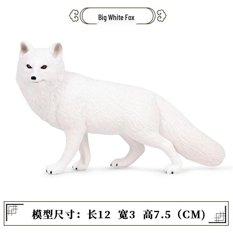 Kids' Arctic Animal Model Set: Polar Bear, Arctic Hare, Reindeer & Beluga Whale